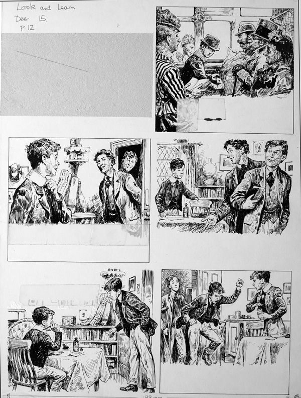 The Fifth Form at St. Dominic's - Test (TWO pages) (Originals) by St. Dominic's (Doughty) at The Illustration Art Gallery