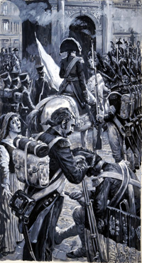 Napoleon Surrenders art by Cecil Doughty