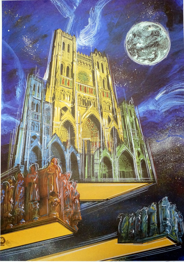 Notre Dame (Limited Edition Print) (Signed) by Philippe Druillet at The Illustration Art Gallery