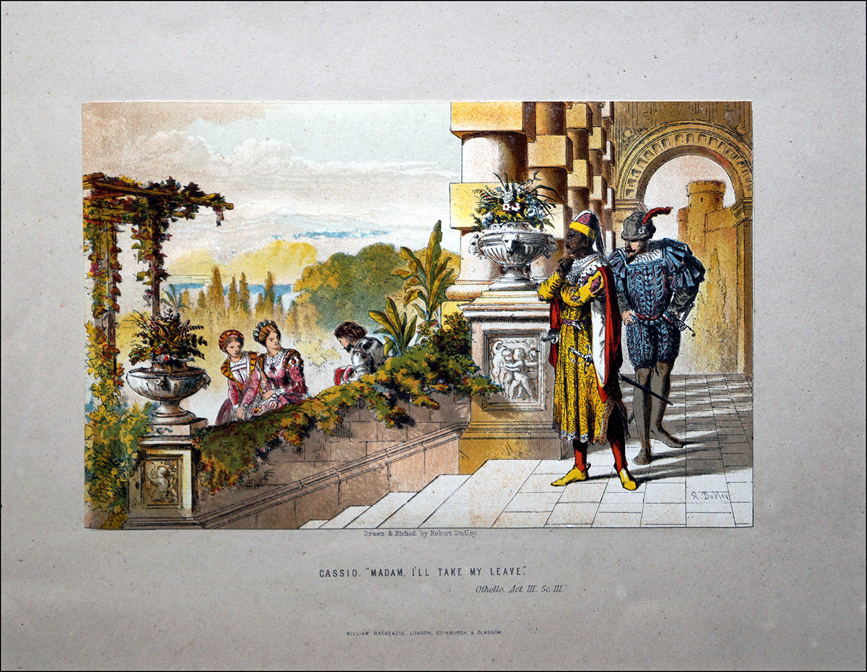 Scenes from Shakespeare - Othello (Print) (Print) art by Robert Dudley Art at The Illustration Art Gallery