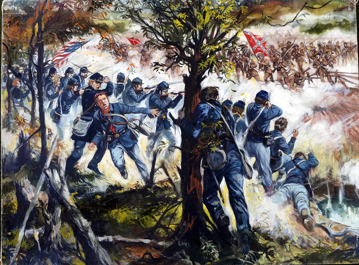 The Battle of Chancellorsville 1863 (Original) art by Gerry Embleton Art at The Illustration Art Gallery