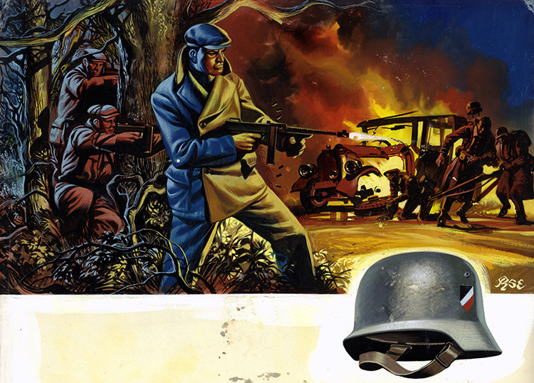 Maquis Revenge (Original) (Signed) by World War II (Ron Embleton) at The Illustration Art Gallery