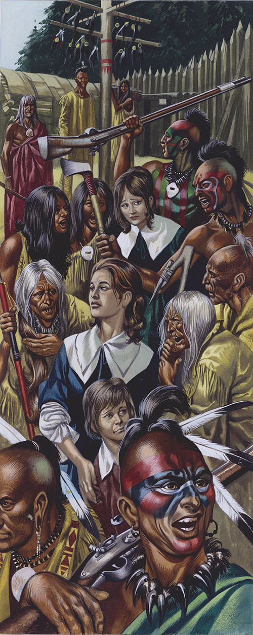 Women and Children Captured by Natives (Original) by The Winning of the West (Ron Embleton) at The Illustration Art Gallery