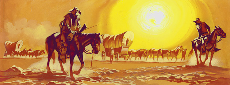 Desert Heat (Original) by The Winning of the West (Ron Embleton) at The Illustration Art Gallery