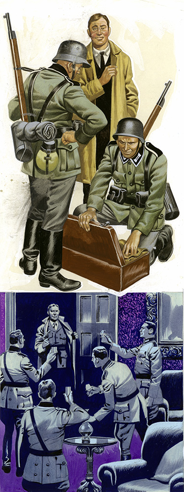 Espionage in World War Two (Original) art by World War II (Ron Embleton) at The Illustration Art Gallery