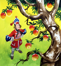Three Soldiers: Apple Picking (Original)