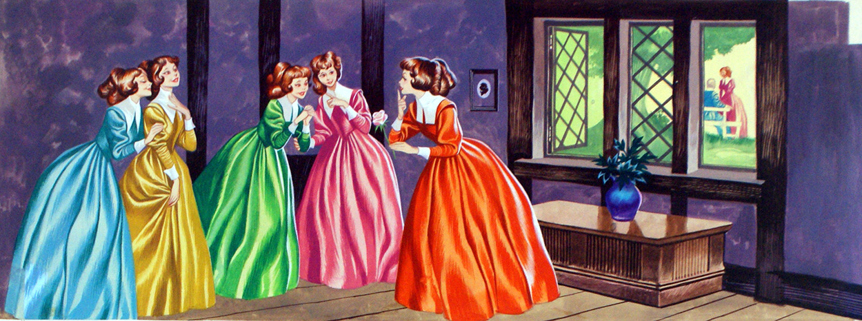 Belle's Jealous Sisters (Original) art by Beauty and the Beast (Ron Embleton) at The Illustration Art Gallery