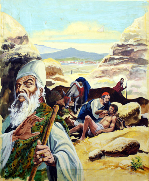 The Good Samaritan (Original) by Ron Embleton Art at The Illustration Art Gallery