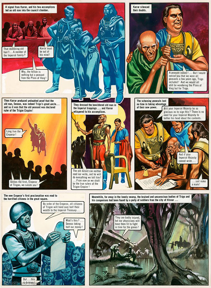 The Trigan Empire: Look and Learn issue 679(b) (Original) art by Trigan Empire (Ron Embleton) at The Illustration Art Gallery