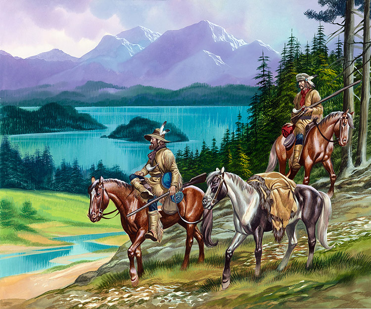 The Mountain Men Trappers (Original) by American History (Ron Embleton) at The Illustration Art Gallery