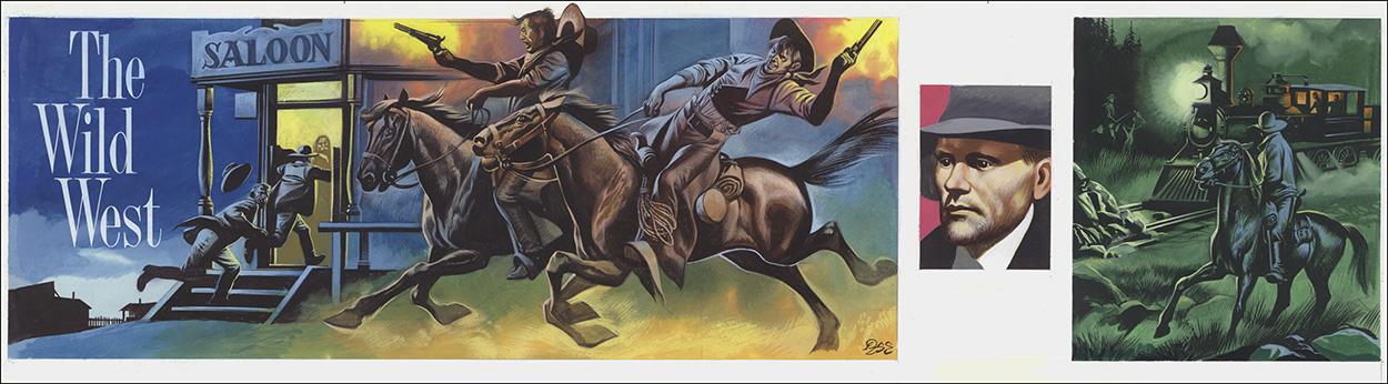 Jesse James and The Wild West (Original) (Signed) art by American History (Ron Embleton) at The Illustration Art Gallery