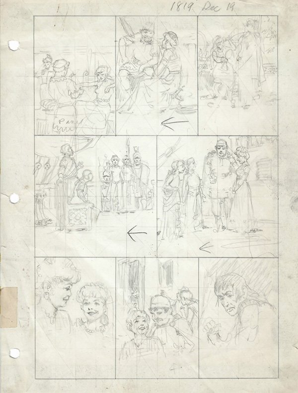 Prince Valiant Preliminary #1819 (Original) by Hal Foster at The Illustration Art Gallery