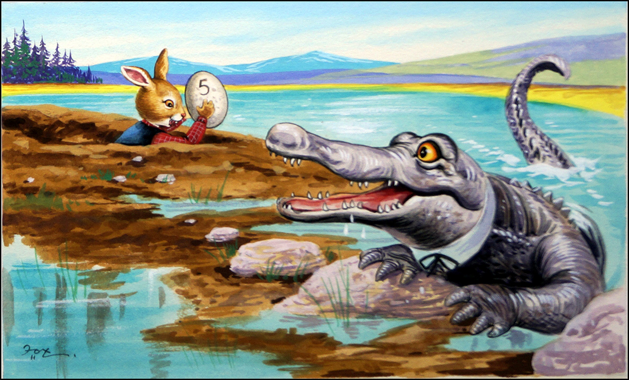 The Great Easter Egg Hunt (Original) (Signed) art by Henry Fox at The Illustration Art Gallery
