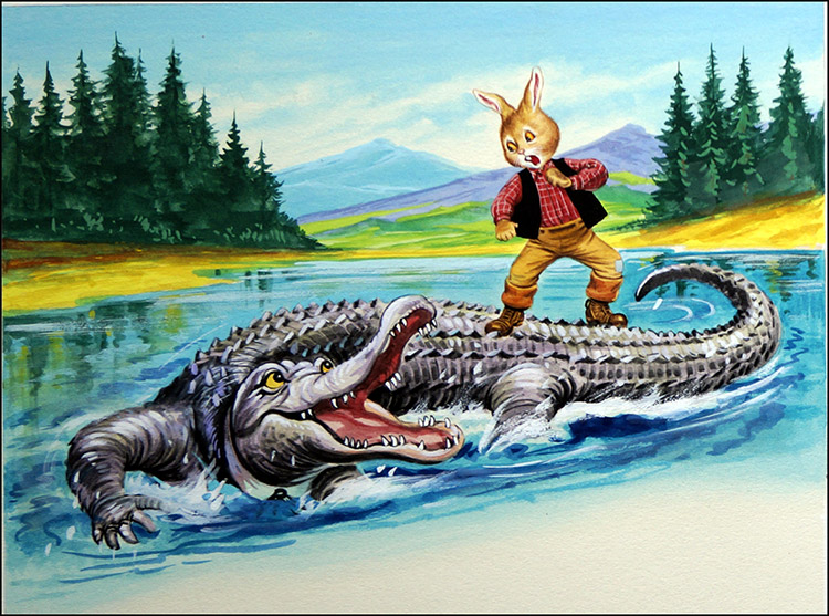 Surfin Bunny (Original) by Henry Fox at The Illustration Art Gallery
