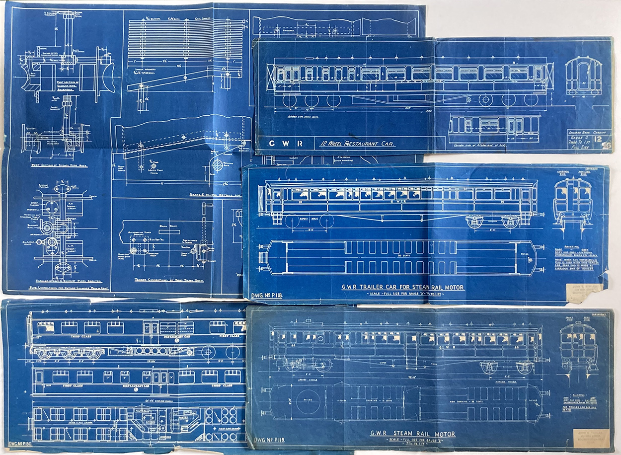 5 Large GWR Blueprints (Originals) art by Transport at The Illustration Art Gallery