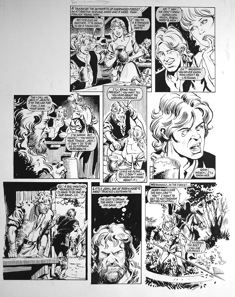 Robin of Sherwood: Dust of Dementer (TWO pages) (Originals) art by Phil Gascoine at The Illustration Art Gallery