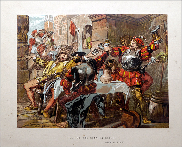 Scenes from Shakespeare - Othello (Print) by Sir John Gilbert Art at The Illustration Art Gallery