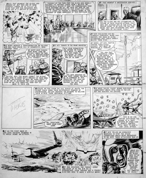 Jet Ace Logan 26th August 1961 (Original) by John Gillatt at The Illustration Art Gallery