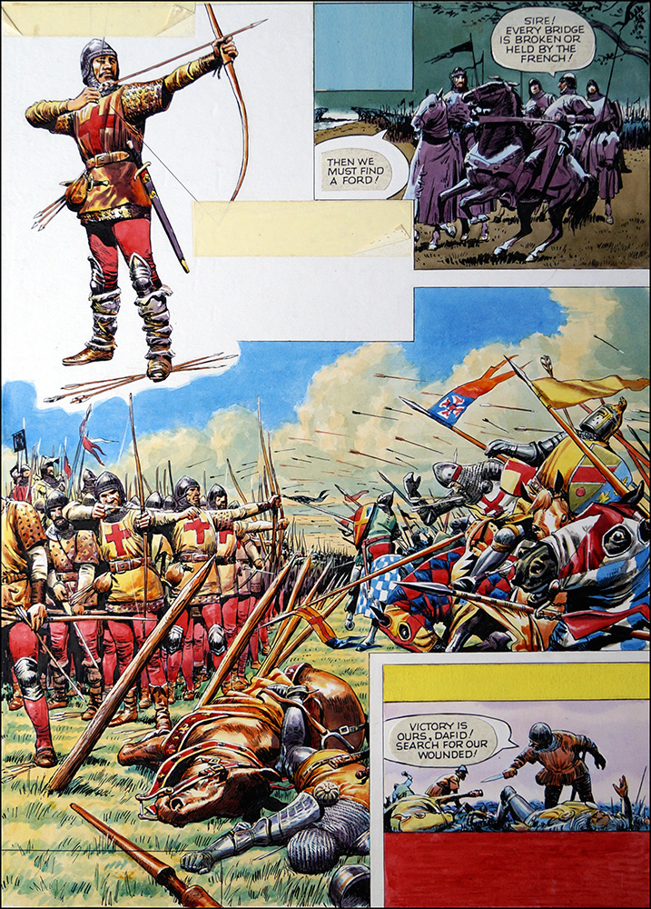 The Battle of Agincourt (Original) art by Alberto Giolitti Art at The Illustration Art Gallery