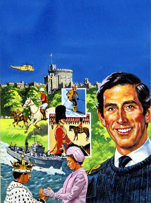 Life of Prince Charles (Original) by Harry Green Art at The Illustration Art Gallery