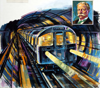 The Victoria Line - London Underground art by Harry Green