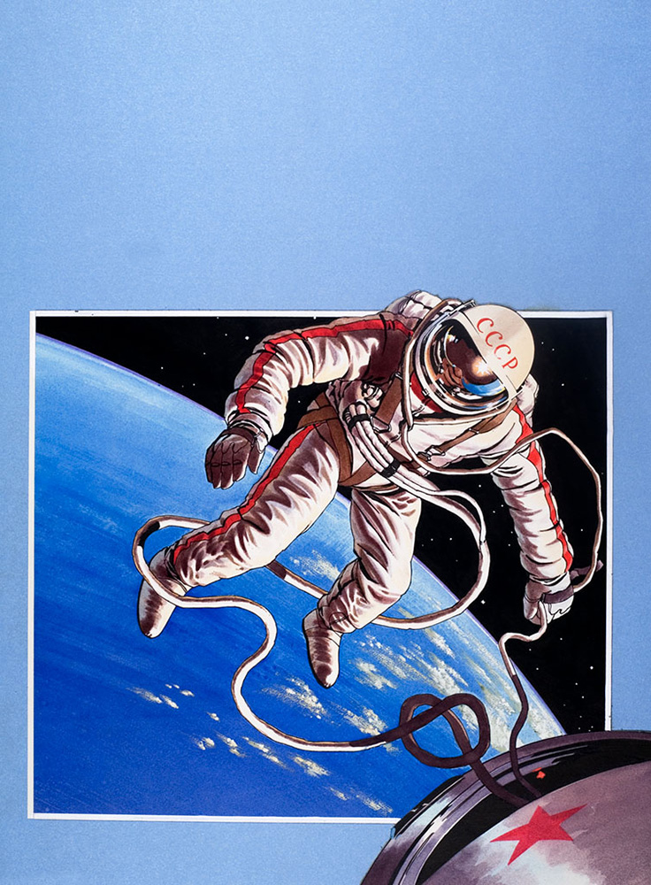 Space Walk (Original) art by Space (Wilf Hardy) at The Illustration Art Gallery