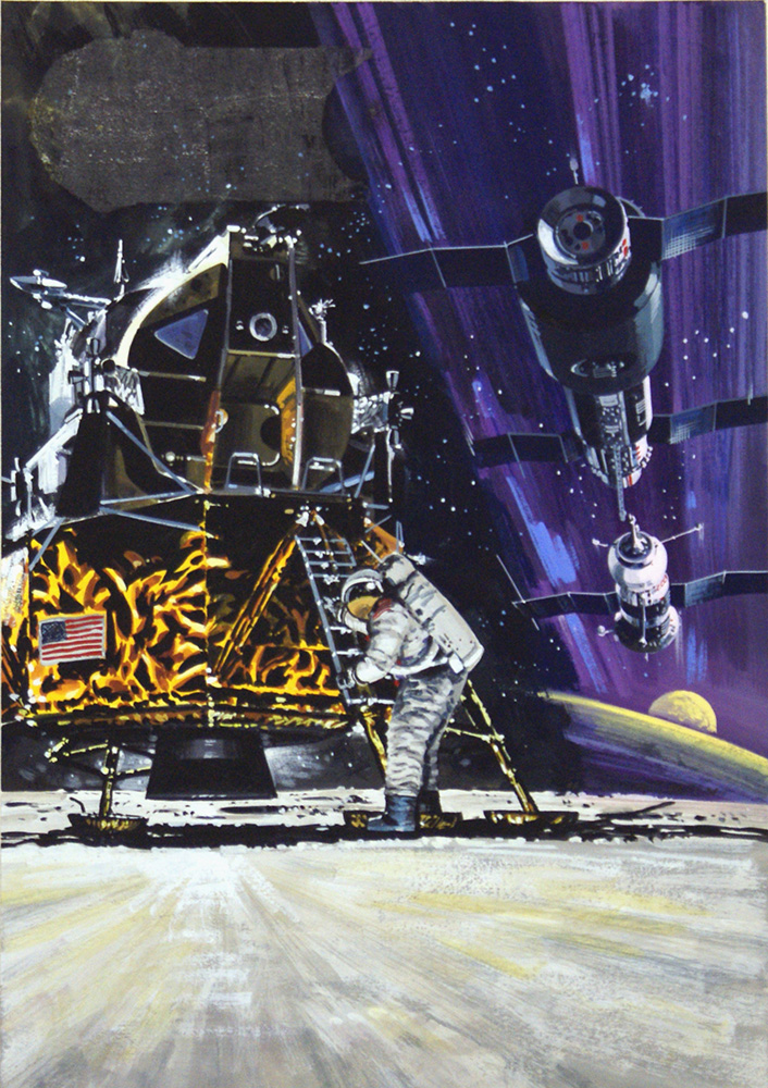 Firsts in Space Exploration (Original) (Signed) art by Space (Wilf Hardy) at The Illustration Art Gallery