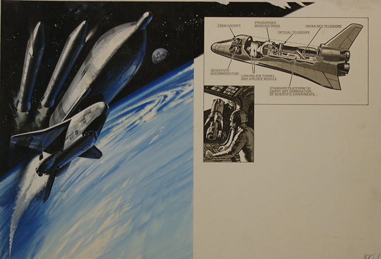 Workshop of the Universe (Original) (Signed) by Space (Wilf Hardy) at The Illustration Art Gallery