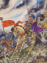 Mounted Warriors (Original) (Signed)