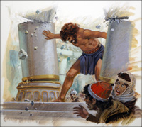 Samson Destroys the Philistines (Original)