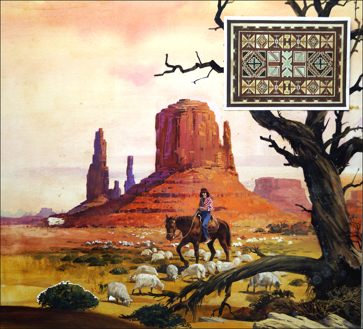 Home for the Navajo (Original) art by Andrew Howat Art at The Illustration Art Gallery