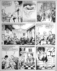 Jane Bond - String Serenade  (TWO pages) art by Mike Hubbard