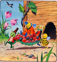 Gregory Grasshopper and his pals carry Mr Bumblebee (Original)