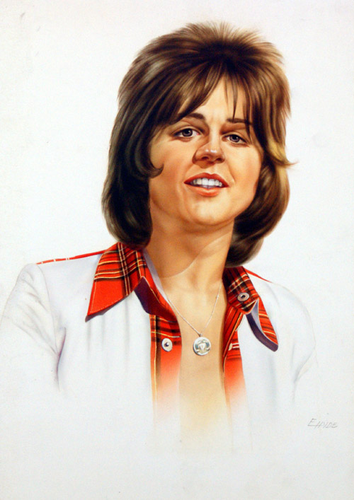 The Bay City Rollers' Erik Faulkner (Original) (Signed) by E Hyde at The Illustration Art Gallery
