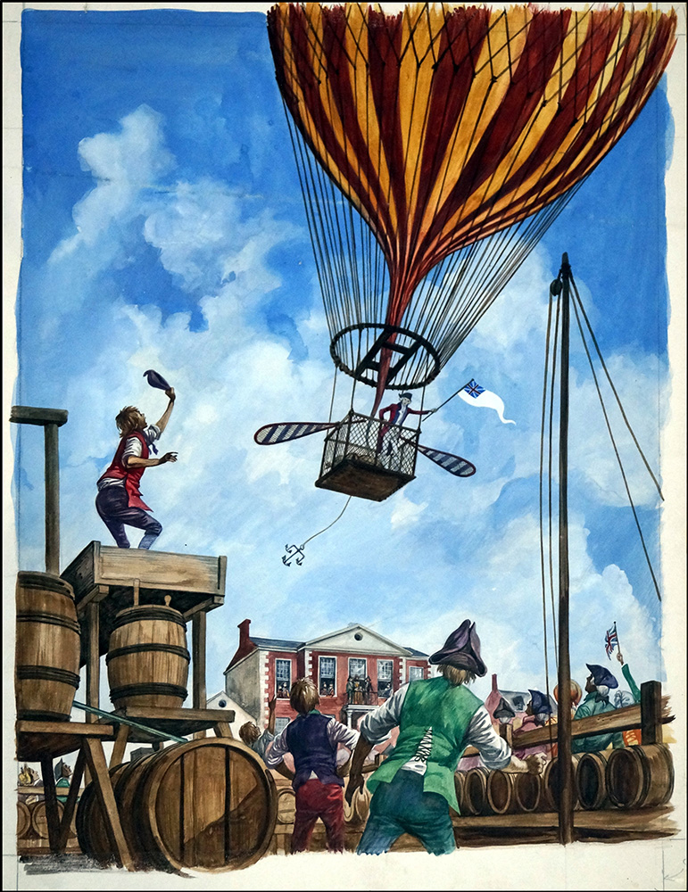 The First Balloons (Original) art by British History (Peter Jackson) at The Illustration Art Gallery
