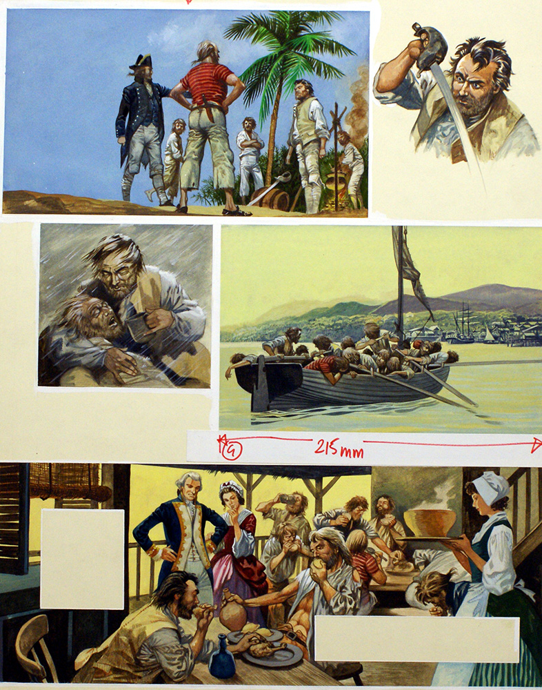 Captain Bligh FG (Original) art by British History (Peter Jackson) at The Illustration Art Gallery