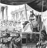 The Arrival Of The Queen Of Egypt art by Peter Jackson