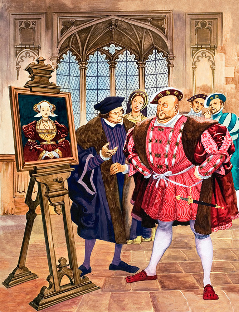 Henry VIII and Anne of  Cleves (Original) art by British History (Peter Jackson) at The Illustration Art Gallery