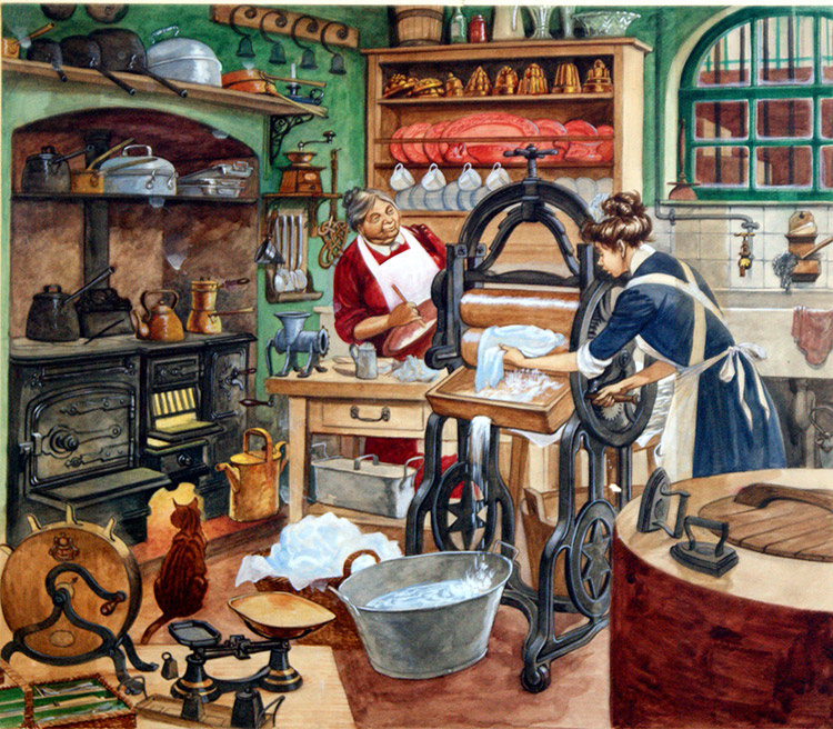 Once Upon A Time … In The Kitchen (Original) by British History (Peter Jackson) at The Illustration Art Gallery