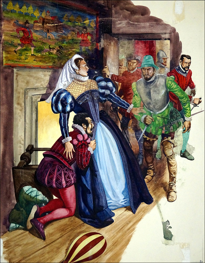 Death of a Favourite (Original) art by British History (Peter Jackson) at The Illustration Art Gallery