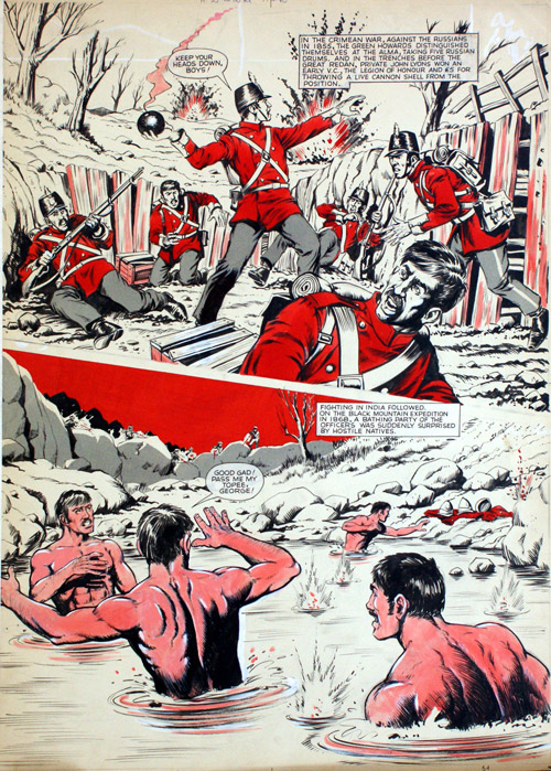 The Battling Yorkshiremen 2 (Original) by Sandy James Art at The Illustration Art Gallery