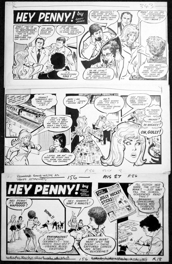 Hey Penny! (Original) by Geoff Jones Art at The Illustration Art Gallery
