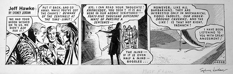 Jeff Hawke daily strip 4568 (Original) (Signed) by Sydney Jordan at The Illustration Art Gallery