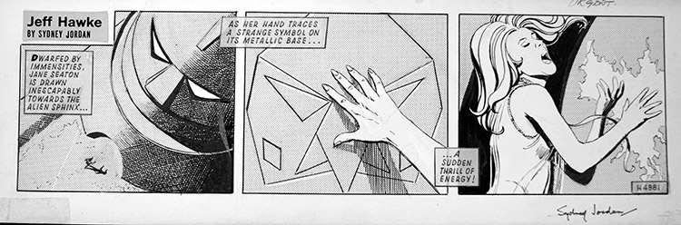 Jeff Hawke daily strip 4881 (Original) (Signed) by Sydney Jordan at The Illustration Art Gallery