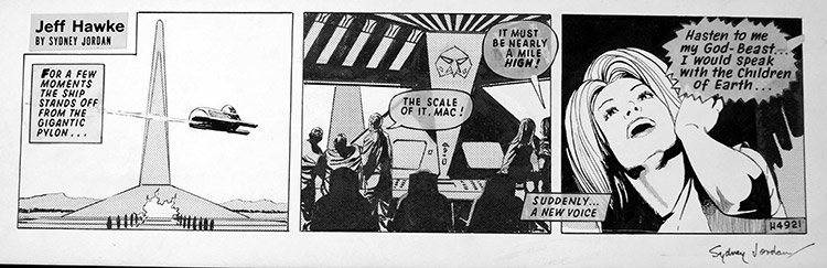 Jeff Hawke daily strip 4921 (Original) (Signed) by Sydney Jordan at The Illustration Art Gallery