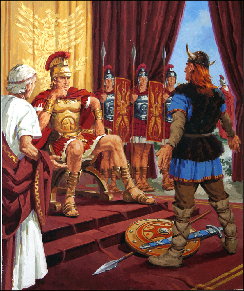 Caesar's Triumph in Gaul (Original) art by Jack Keay at The Illustration Art Gallery