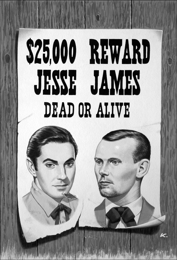 Jesse James (Original) (Signed) by John Keay at The Illustration Art Gallery