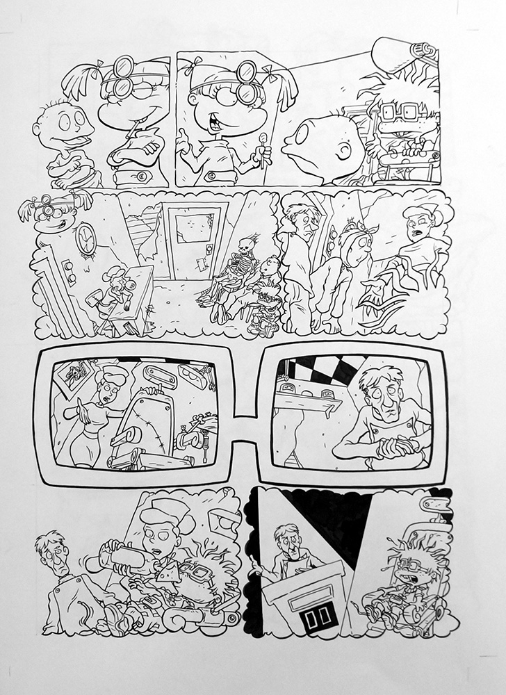 A Rugrats Adventure: Date With Dentistry page 4 (Original) (Signed) art by Dave King Art at The Illustration Art Gallery