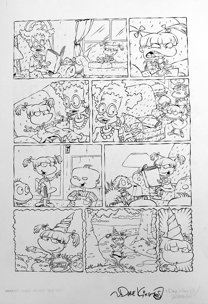 A Rugrats Adventure: Angelica's Fairly Unlikely Tale page 1 (Original) (Signed) art by Dave King at The Illustration Art Gallery