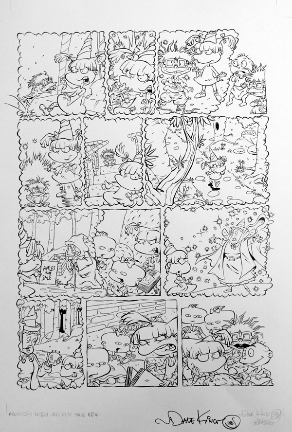 A Rugrats Adventure: Angelica's Fairly Unlikely Tale page 4 (Original) (Signed) by Dave King at The Illustration Art Gallery